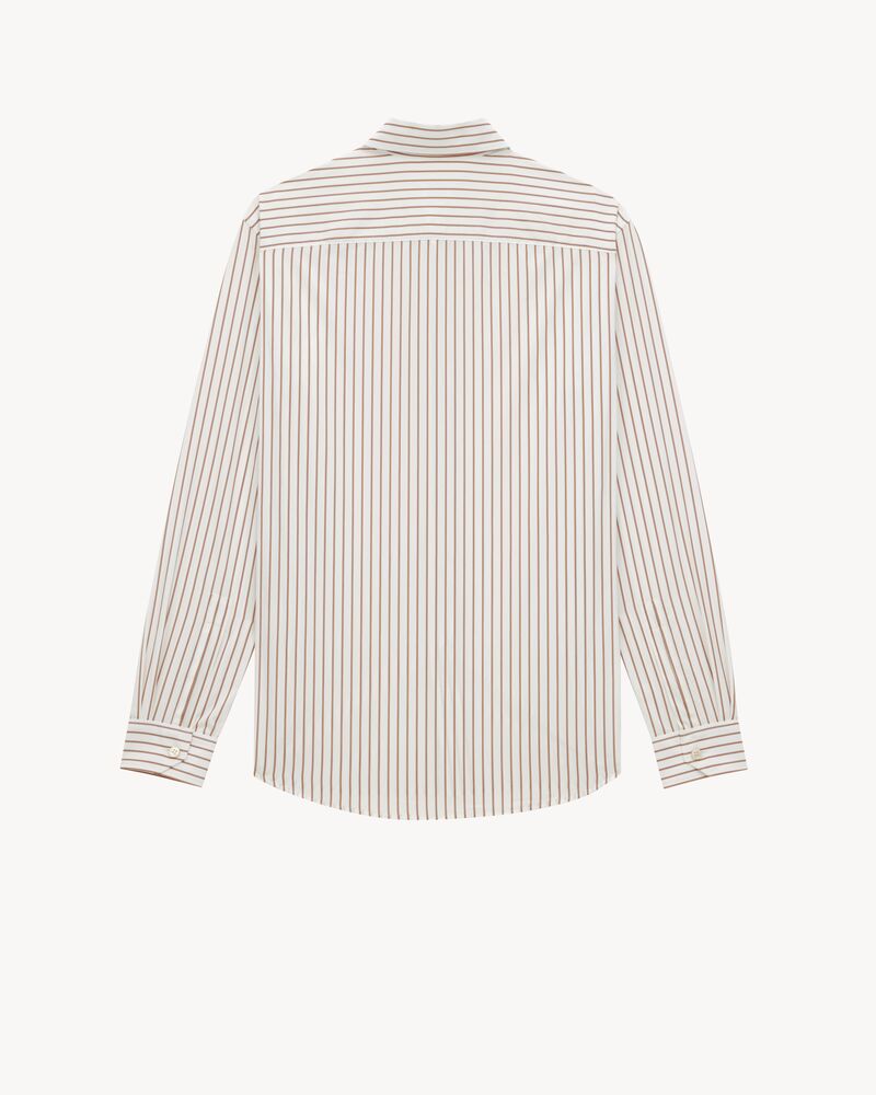 CASSANDRE shirt in striped cotton poplin