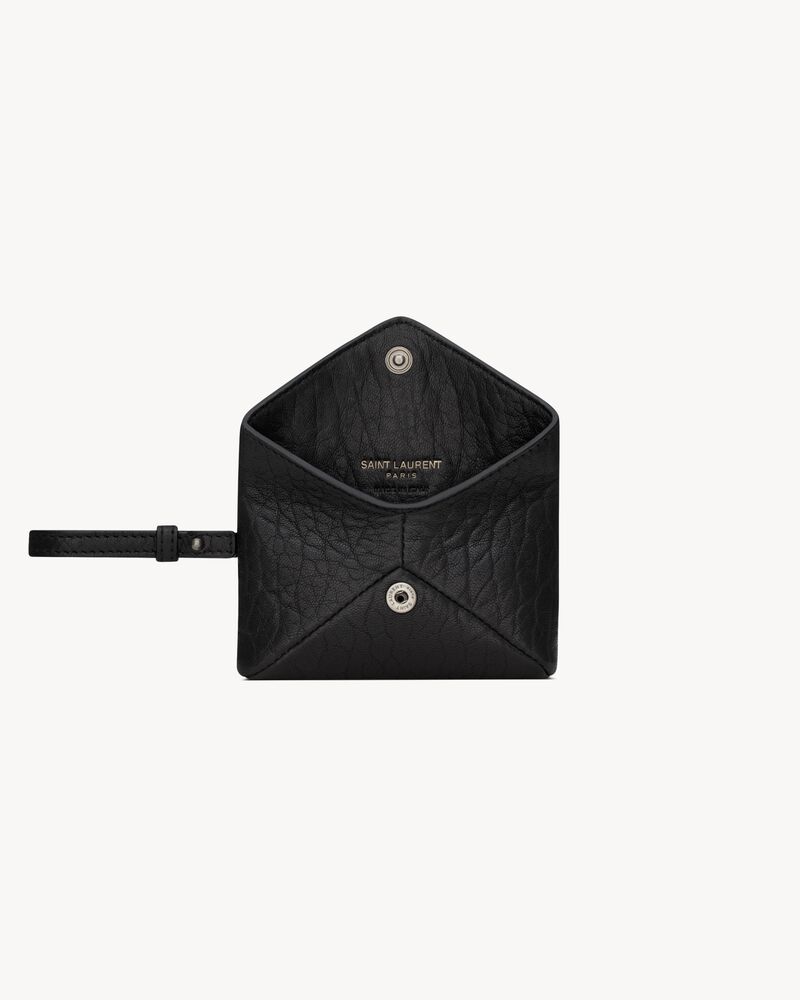 CASSANDRE micro enveloppe en cuir grainé