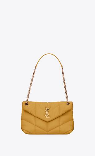 puffer small bag in quilted lambskin