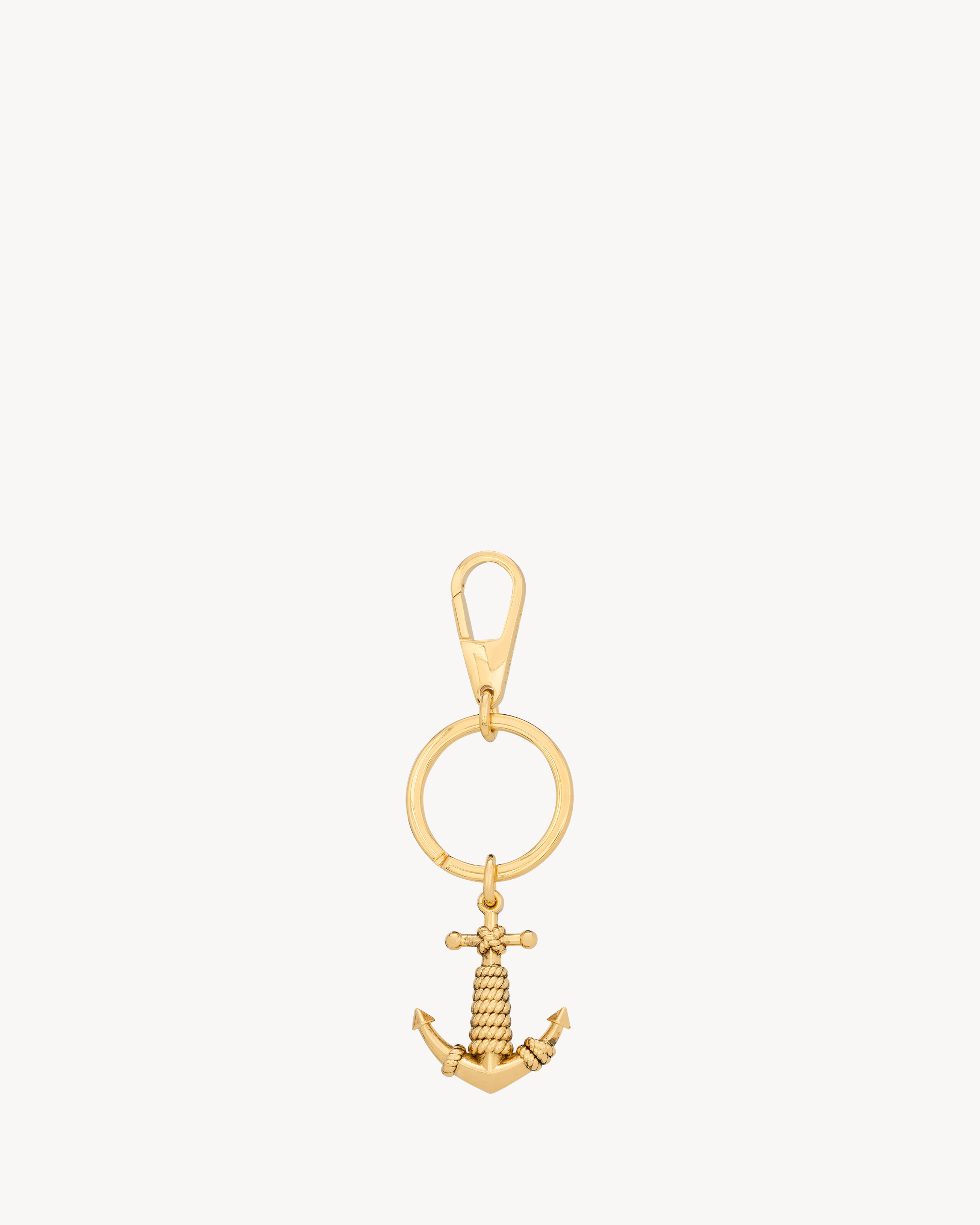 ANCHOR KEYRING IN BRASS