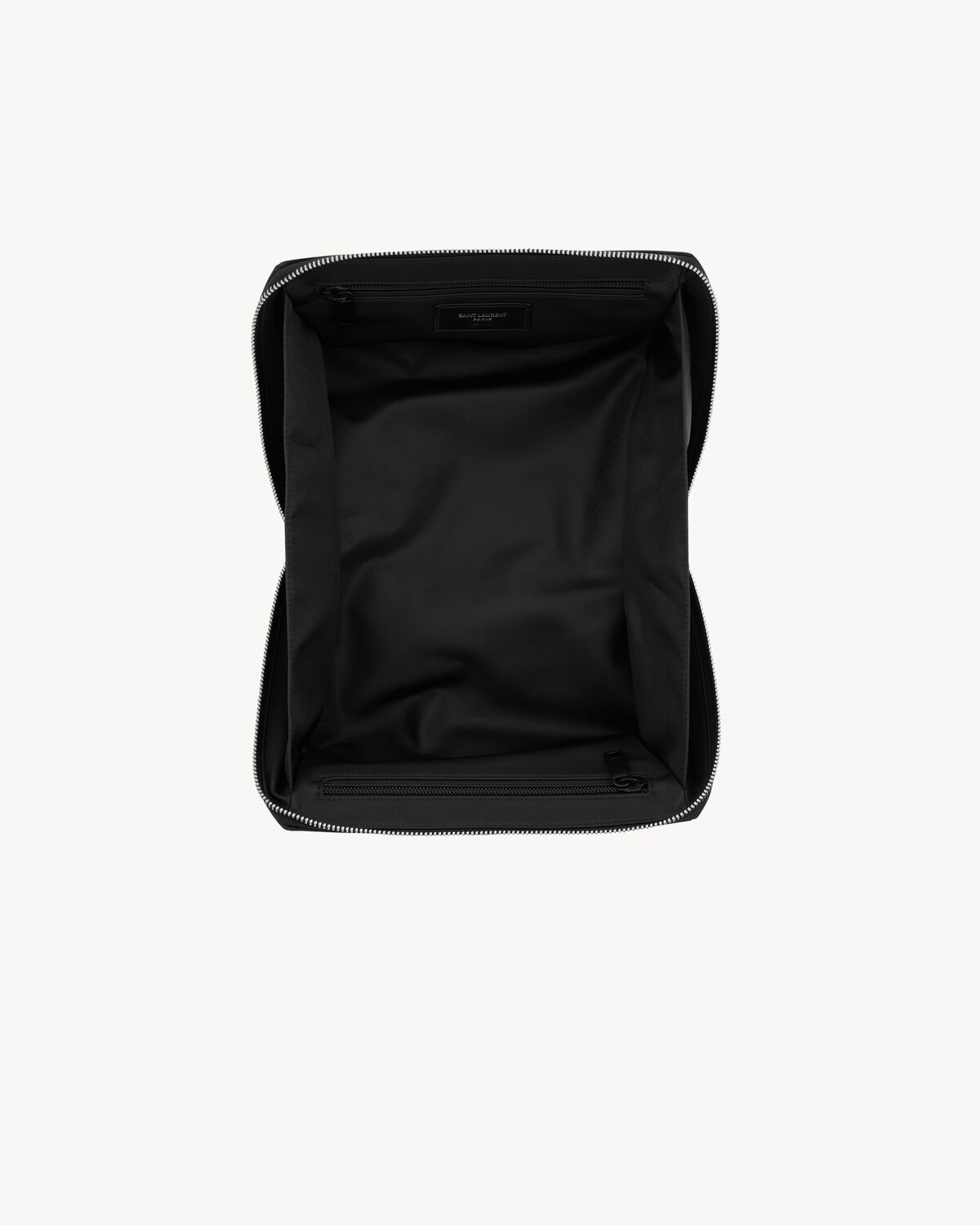 SAINT LAURENT PARIS CUBE CASE IN ECONYL® REGENERATED NYLON