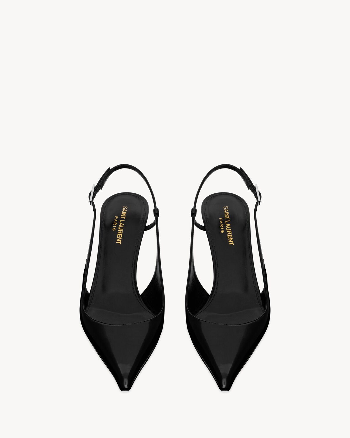 vendome slingback pumps in glazed leather