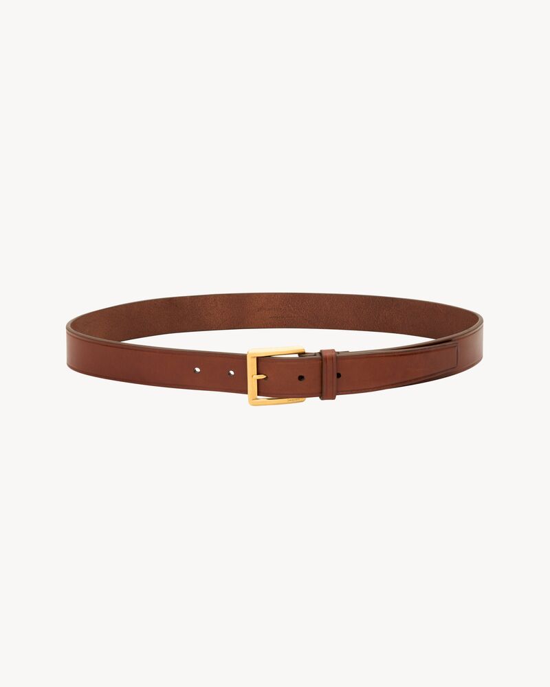 レクタンギュラーバックル ベルト（レザー）