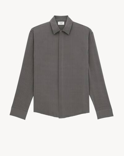 サンローラン ピケ CASSANDRE Tシャツ グレー Saint Laurent Men's' Cassandre Piqué T-Shirt in Grey | LN-CC®