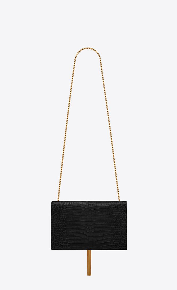 Saint Laurent Kate Monogram tassel bag - Black