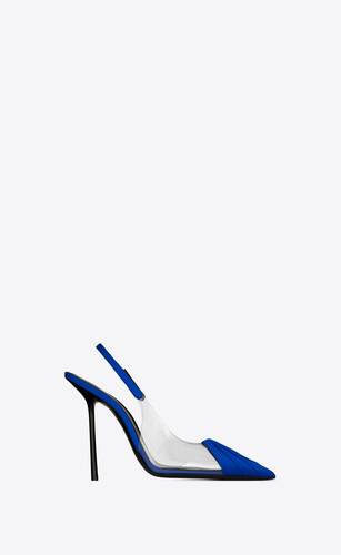 chica slingback pumps in tpu and satin crepe