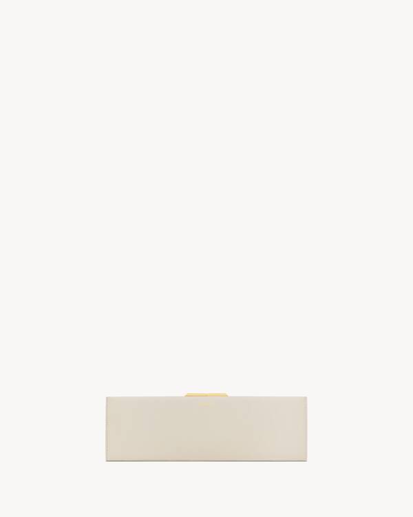 MIDNIGHT large clutch in smooth leather