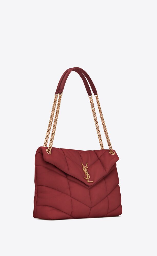 ysl puffer medium bag in quilted lambskin