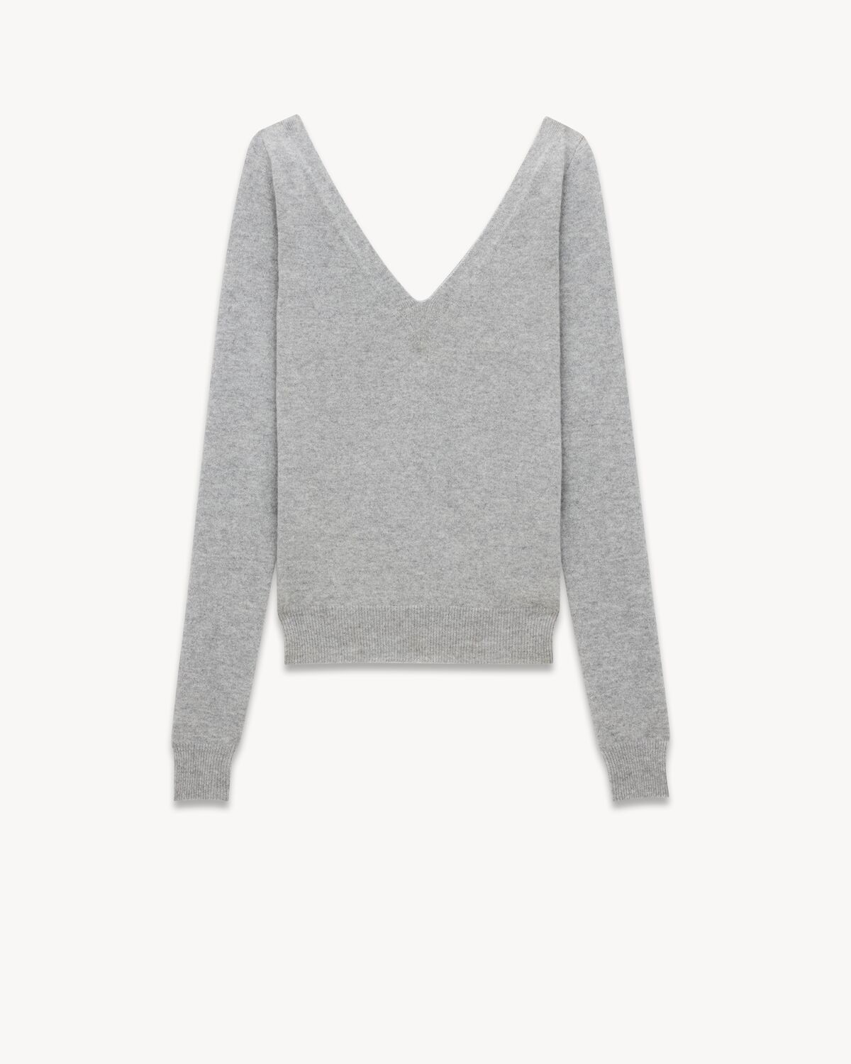 V-neck sweater in cashmere