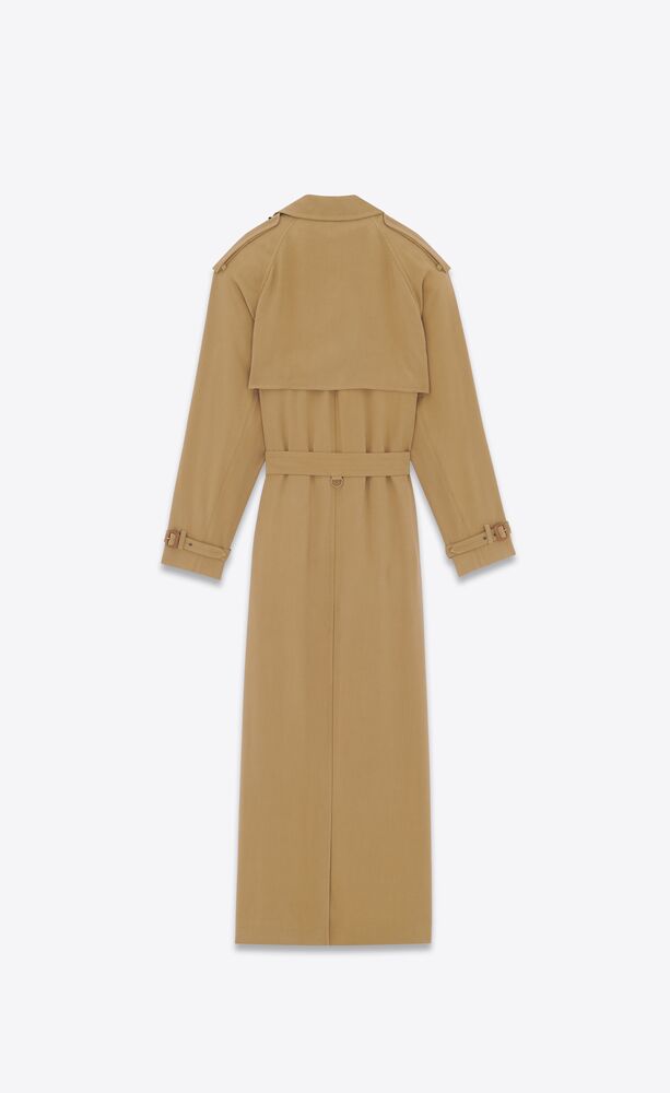 trench coat in twill