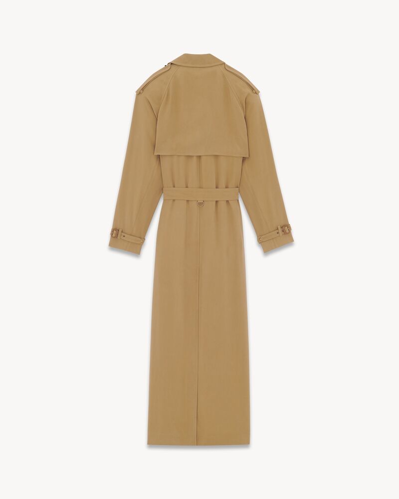 Trench coat in twill | Saint Laurent | YSL.com