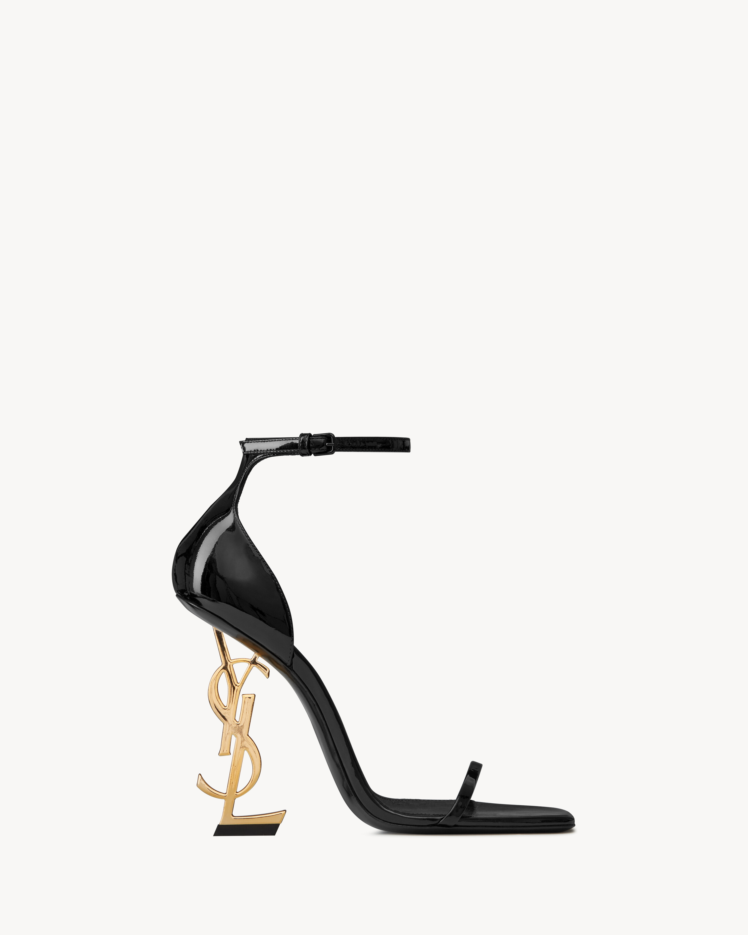 OPYUM Sandals in patent leather, Saint Laurent