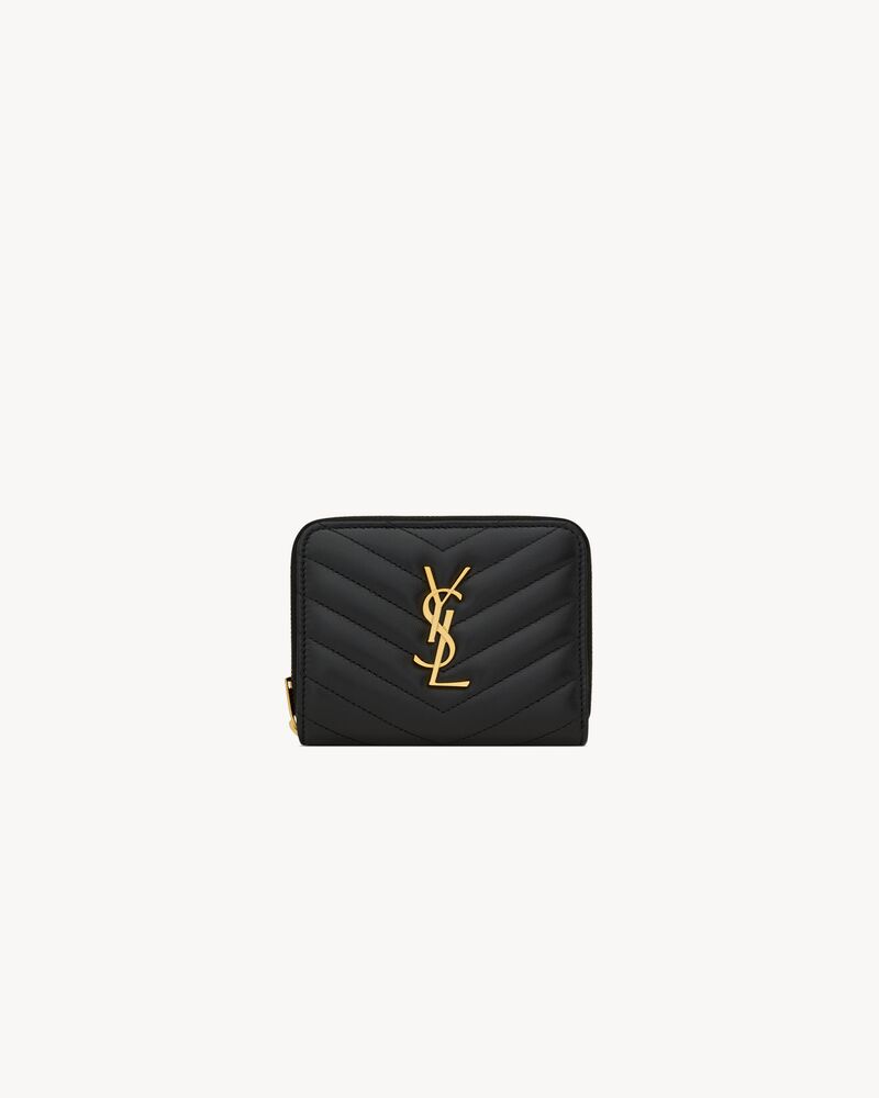 hara_saifu【良品】 サンローラン YSL カサンドラ キルティング ラウンド  レザー