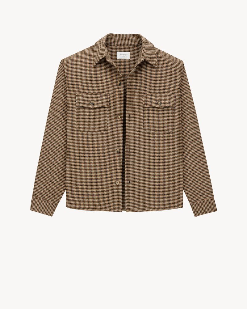 overshirt in puppy tooth