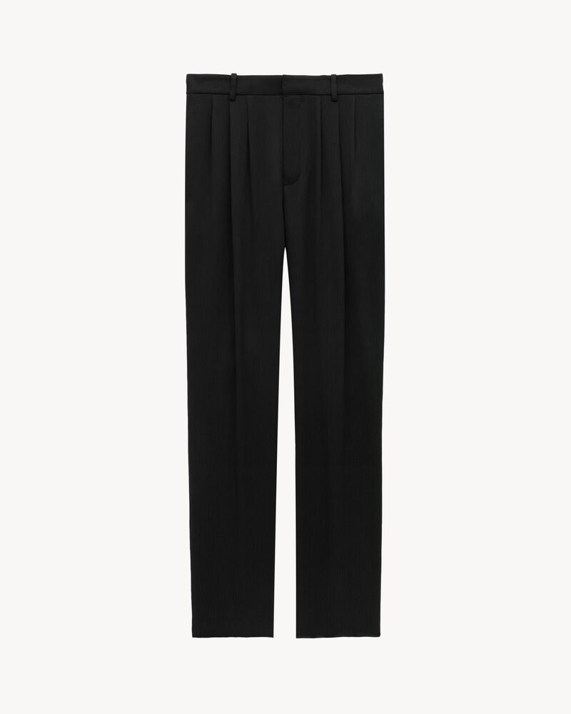 baggy pants in silk satin crepon