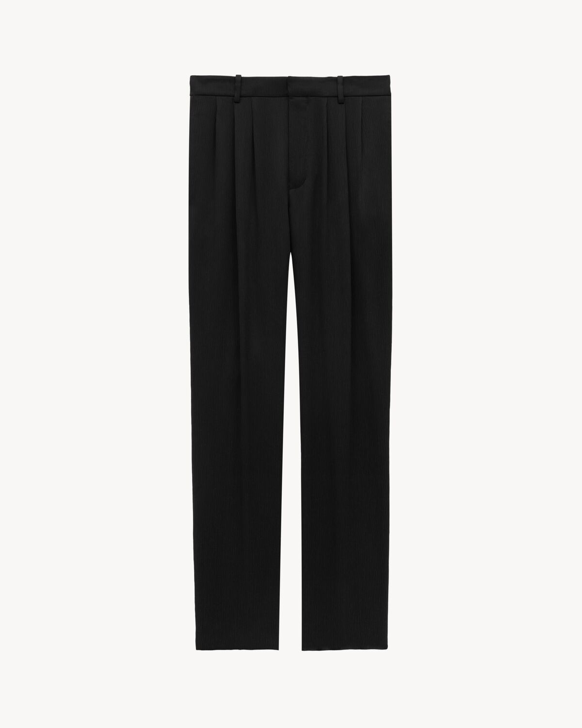 baggy pants in silk satin crepon