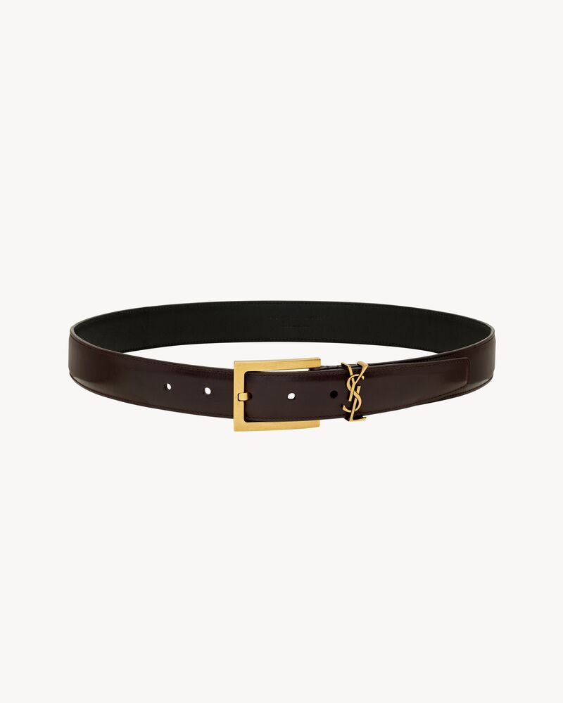 CASSANDRE belt in shiny leather