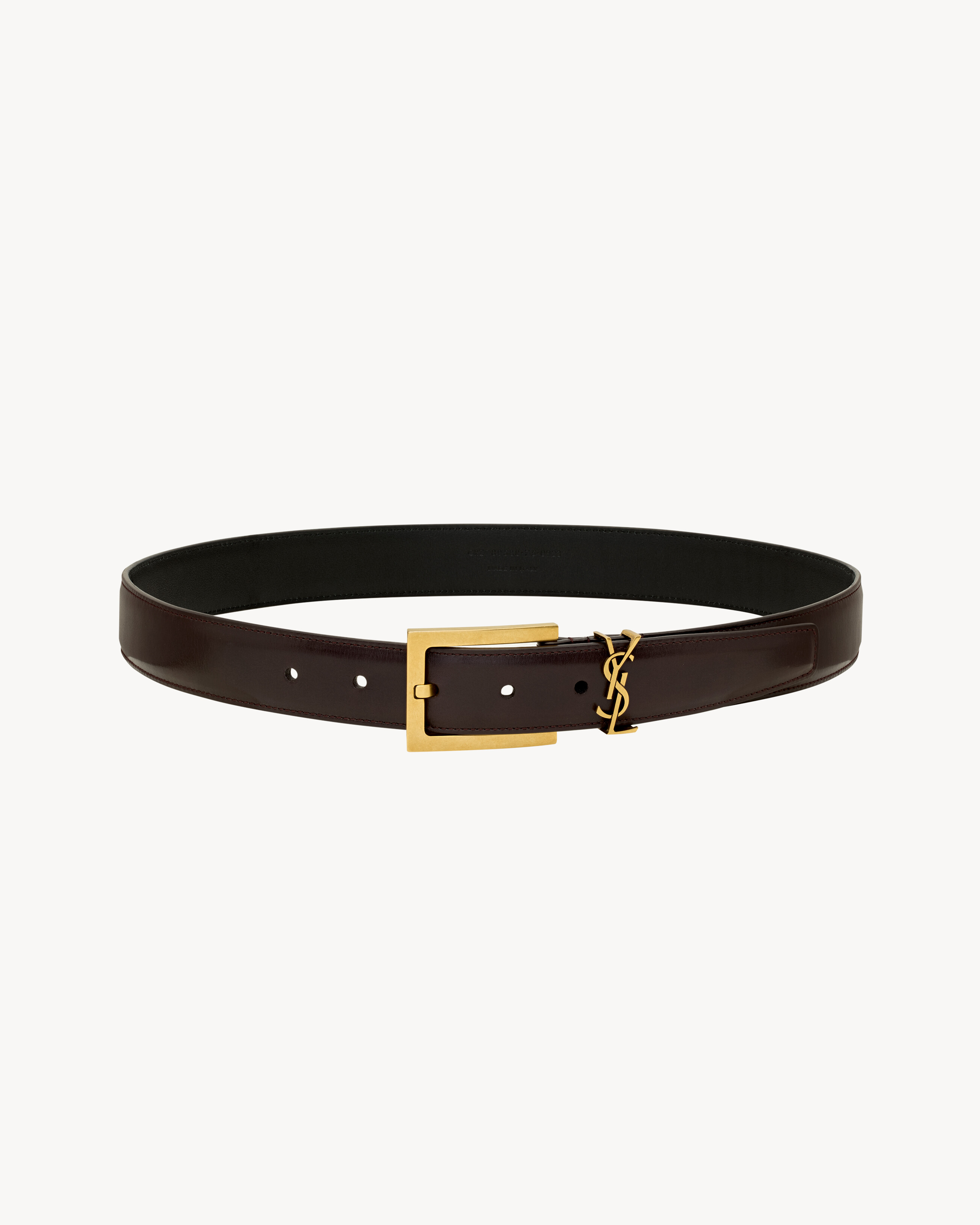 CASSANDRE belt in shiny leather | Saint Laurent | YSL.com