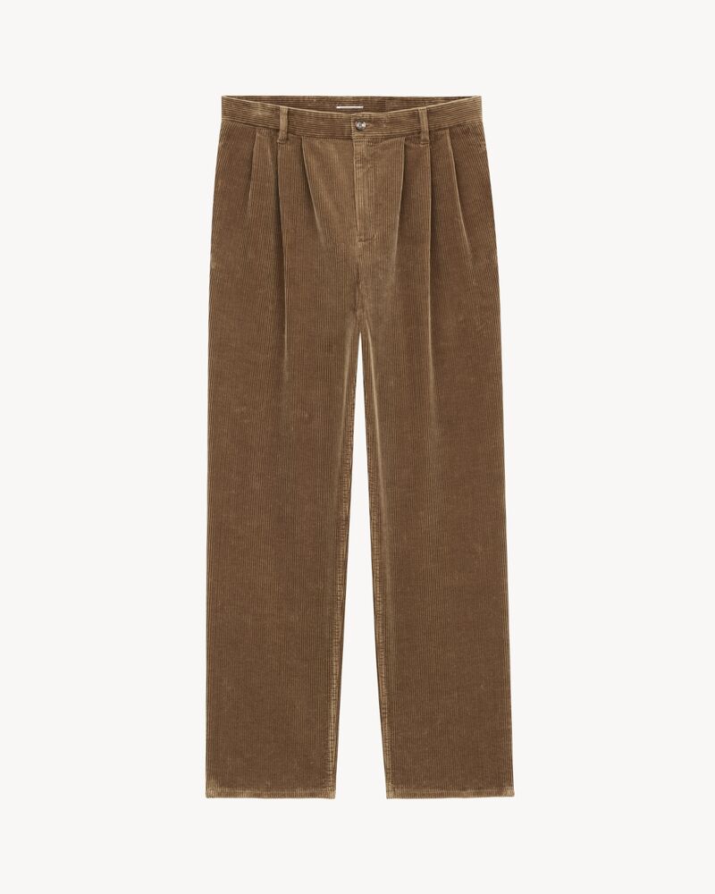 Pantalon ample en velours côtelé