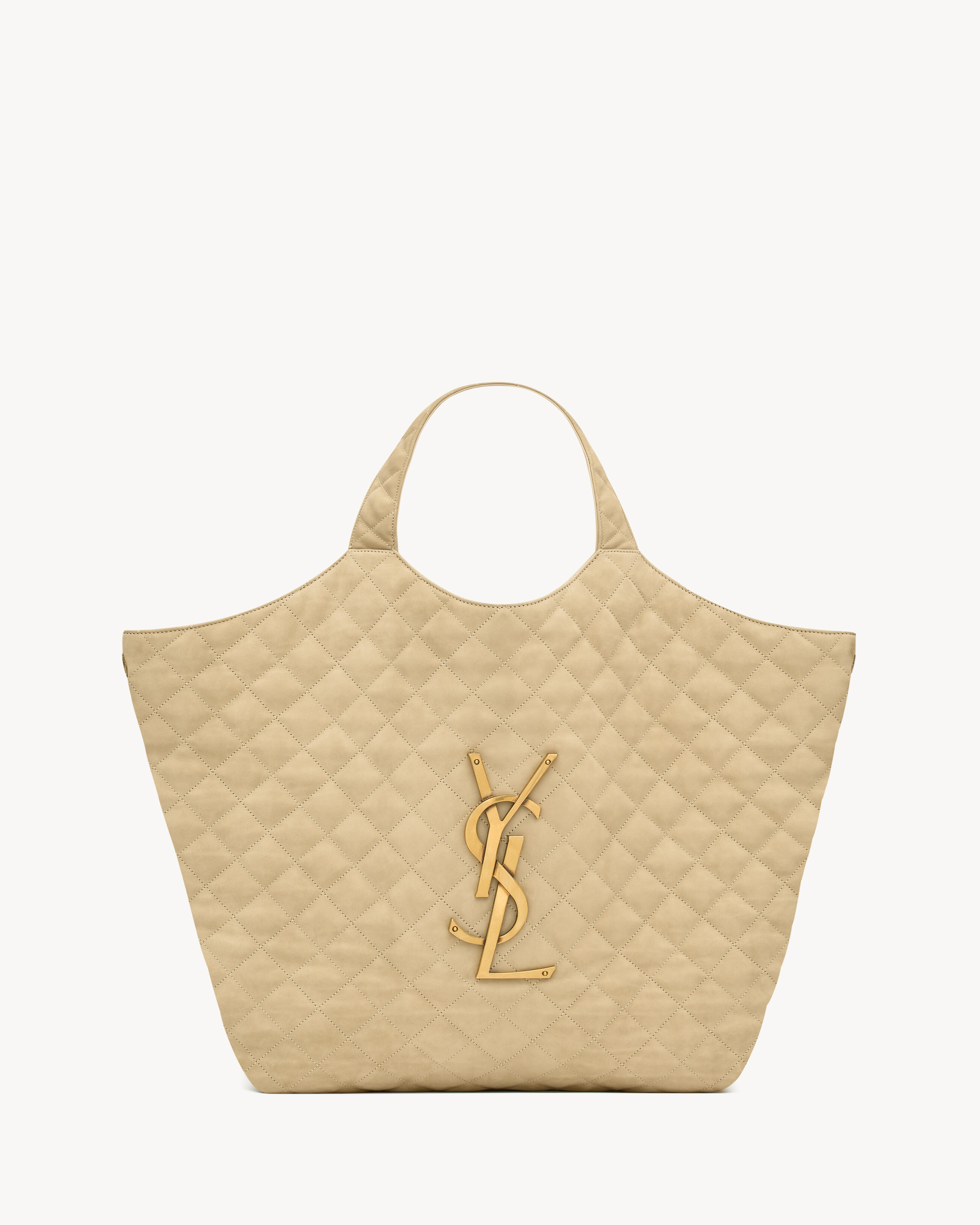 ICARE in quilted nubuck suede