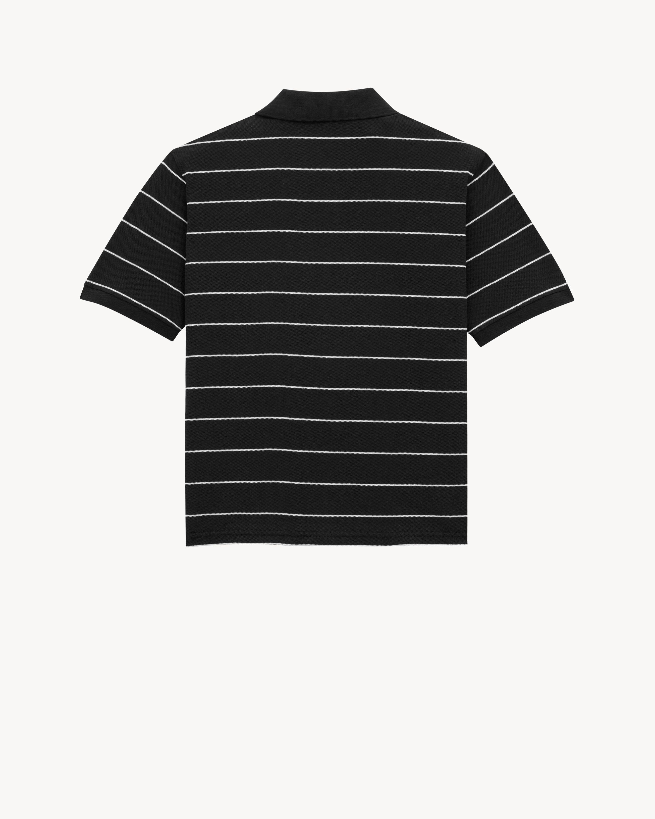 CASSANDRE POLO SHIRT IN STRIPED PIQUÉ