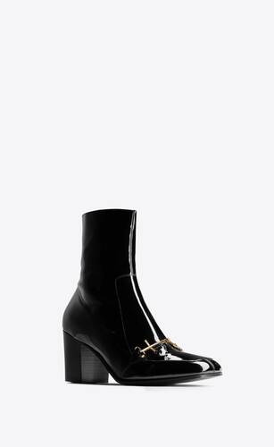 beau boots in patent leather