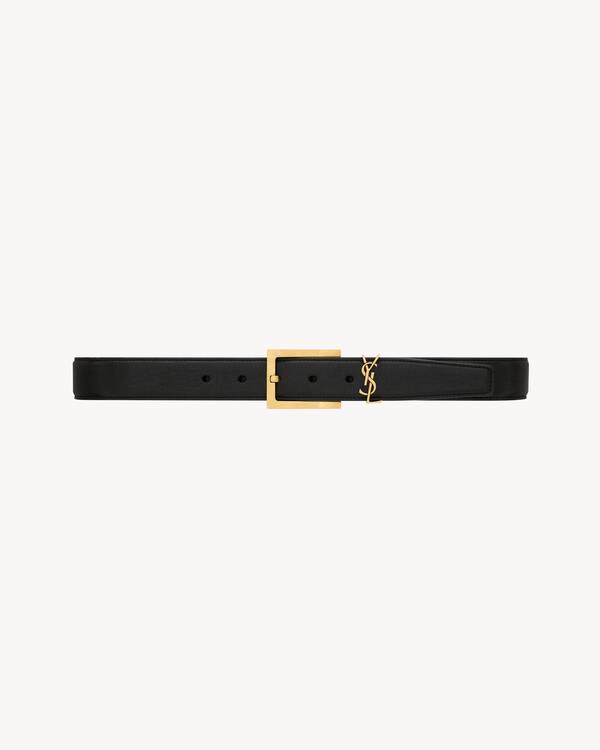 CASSANDRE belt in grained lambskin | Saint Laurent | YSL.com