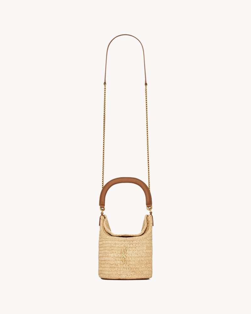 GABY bucket bag in raffia