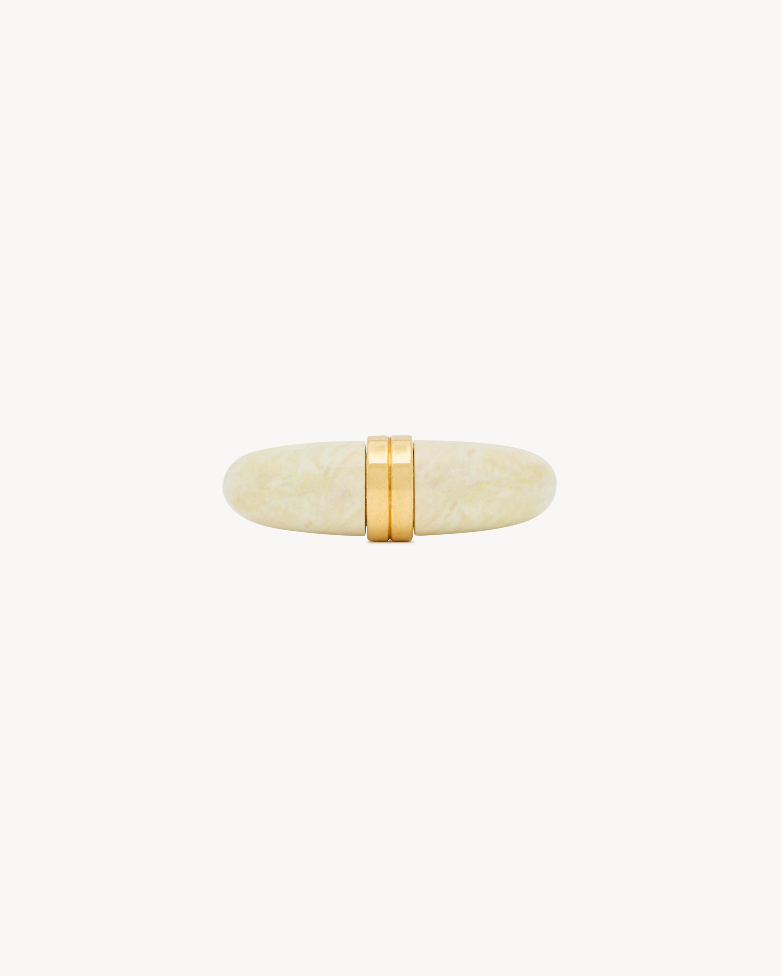 horn cuff in resin and metal