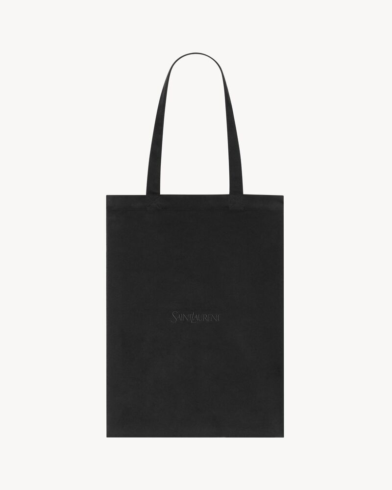 SMALL SAINT LAURENT TOTEBAG IN BRUSHED COTTON