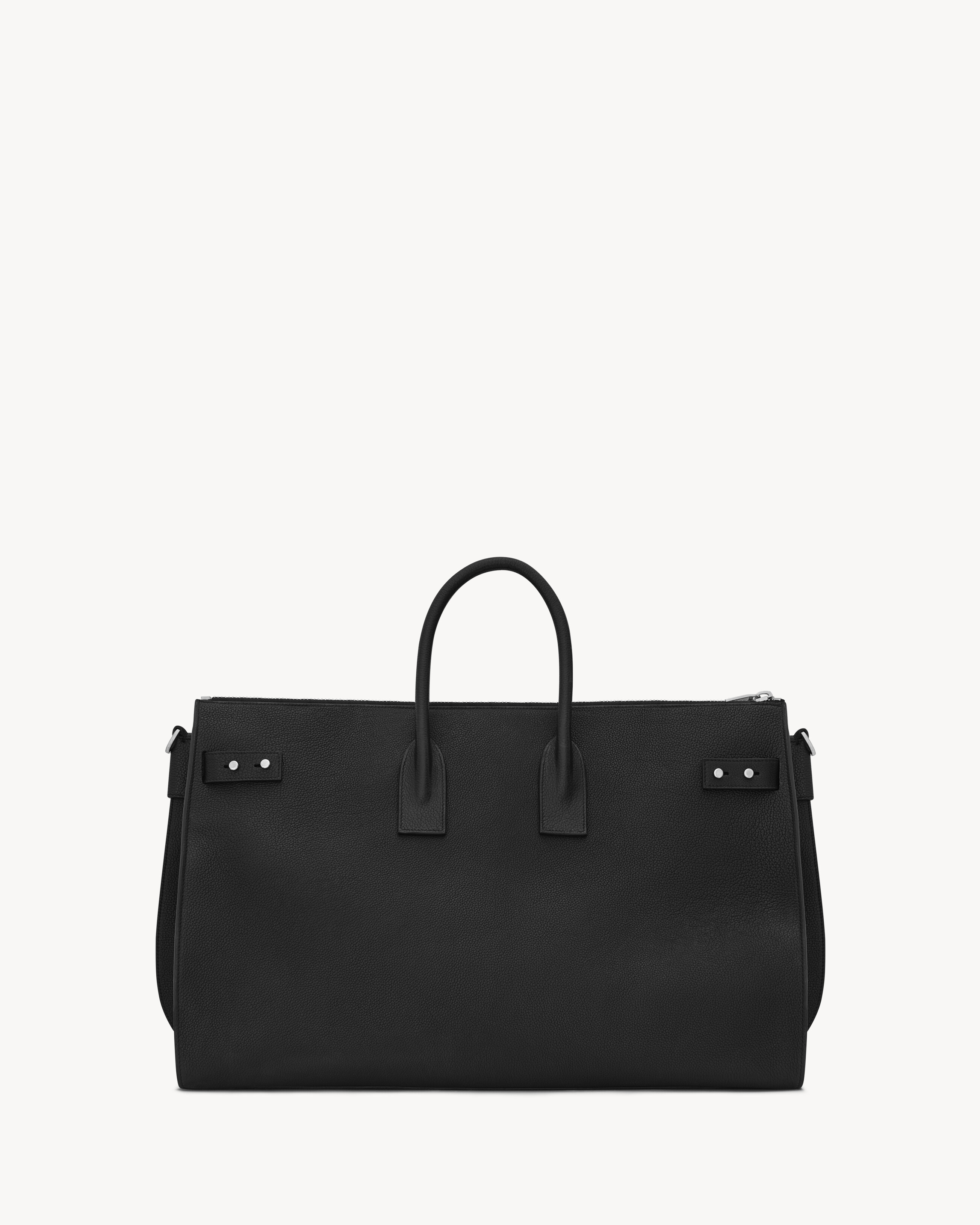 sac de jour 48h duffle bag in grained leather in Black Saint