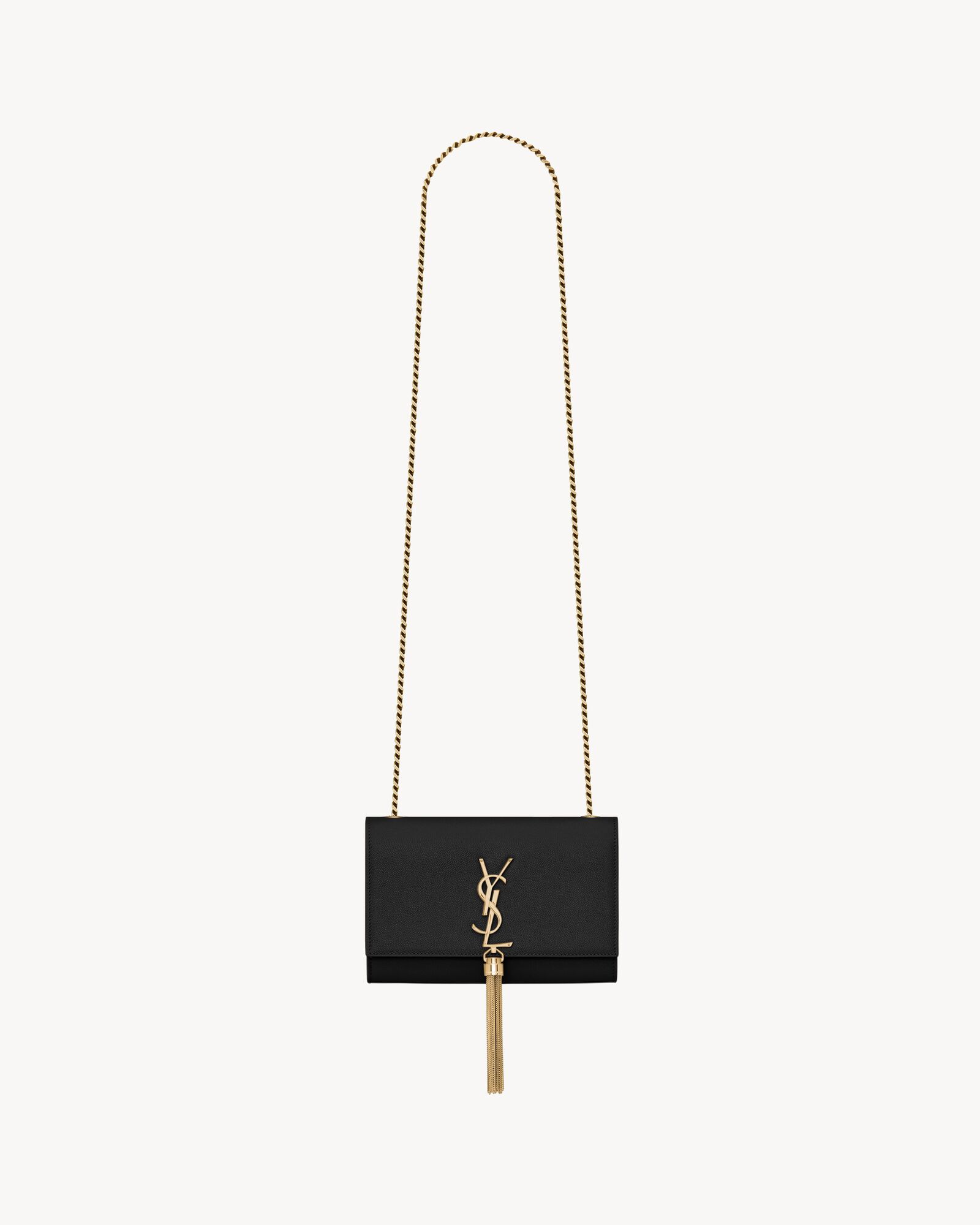 KATE SMALL TASSEL IN GRAIN DE POUDRE EMBOSSED LEATHER Saint Laurent YSL