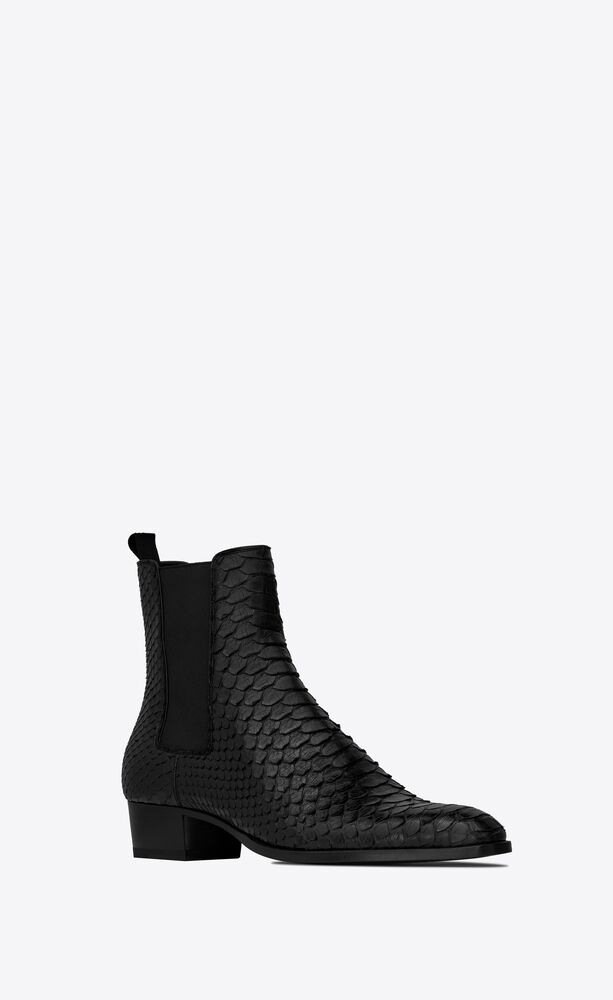 ysl white fur boots