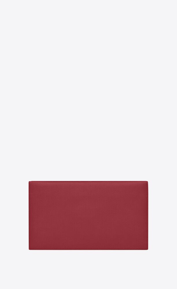 UPTOWN pouch in canvas and smooth leather, Saint Laurent