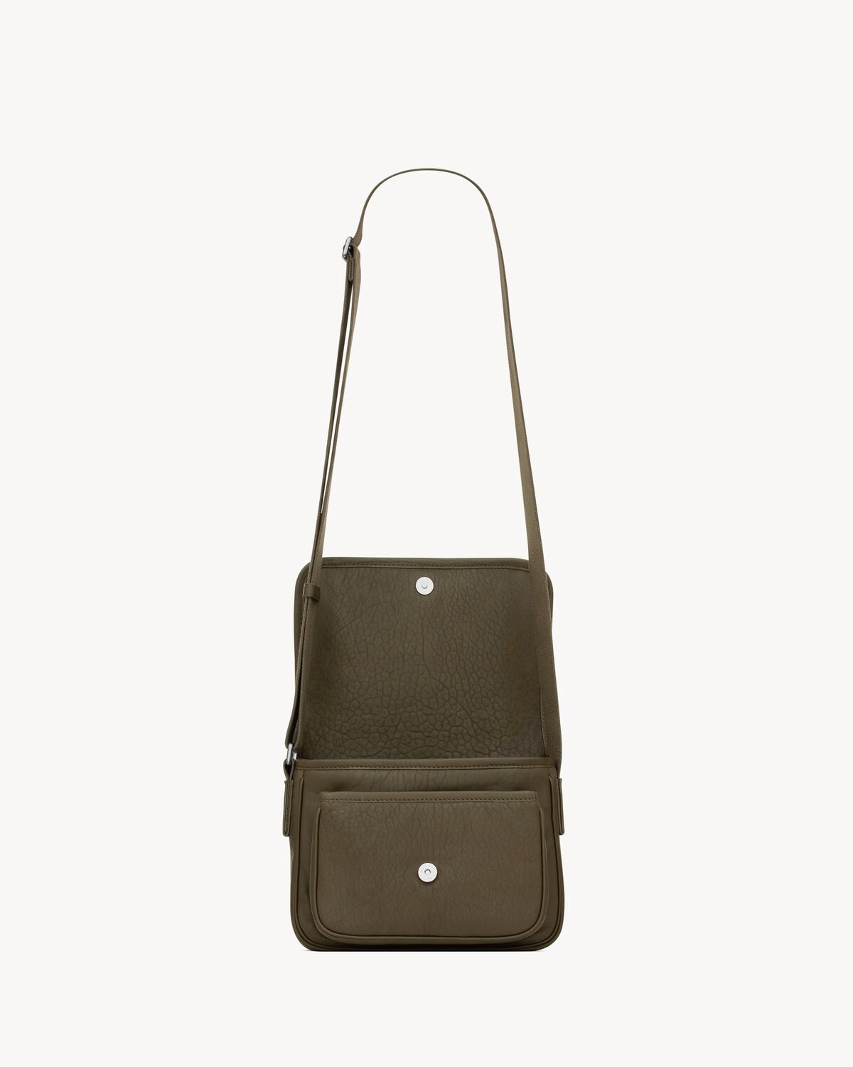 Kleine NIKI Messenger Bag aus genarbtem Lammleder