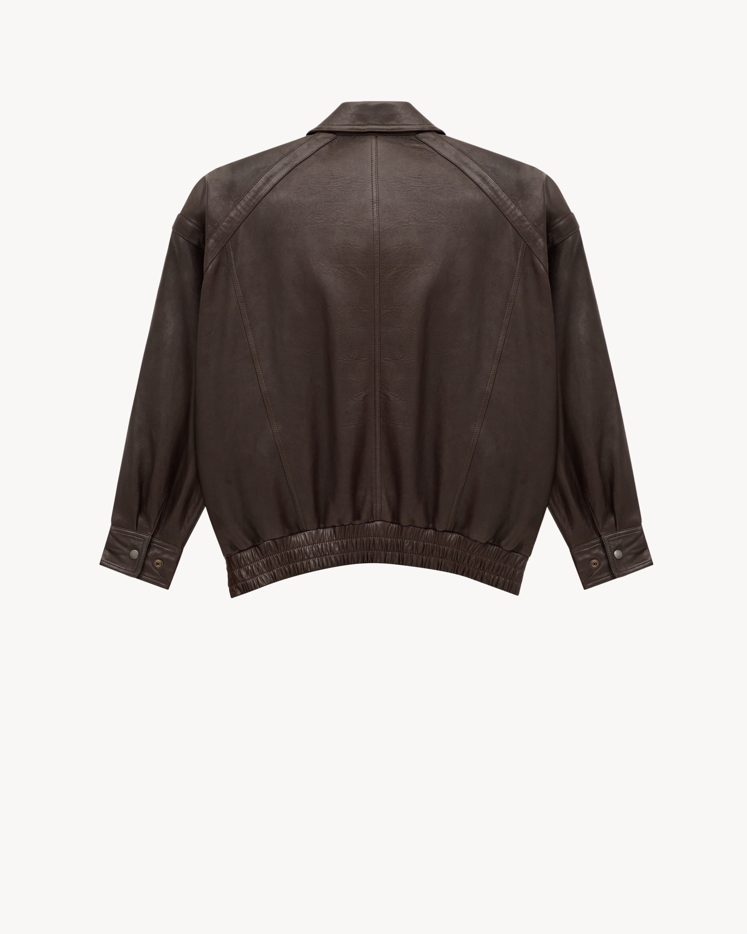 Bomber en cuir d’agneau