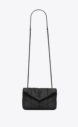Saint Laurent Umhängetasche Mini Bag Mono Schwarz in Schwarz Damen Taschen Umhängetaschen und Geldbörsen 