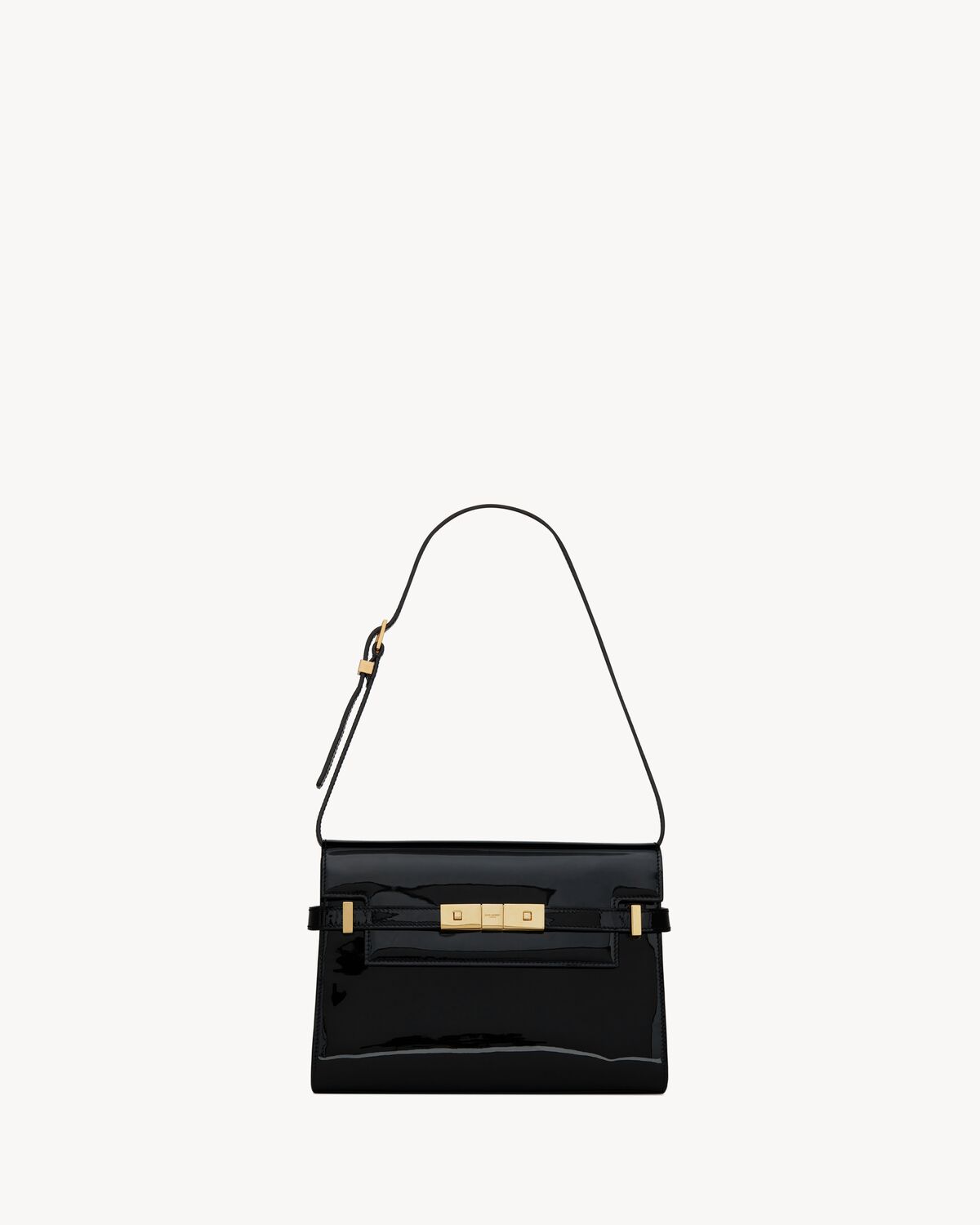 생로랑 페이턴트 가죽 맨해튼 스몰 숄더백 675626B870J1000