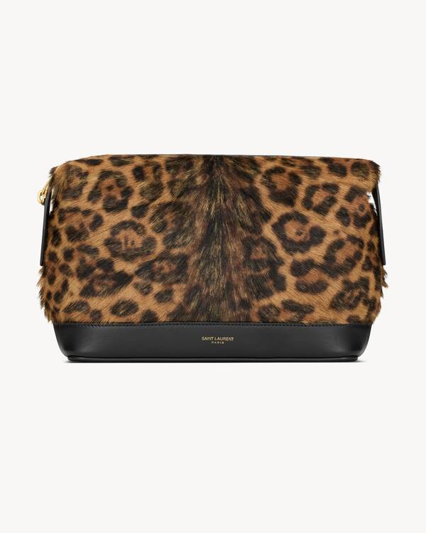 SAINT LAURENT ダークブラウン ポーチ メンズ ポーチ | サンローラン | YSL