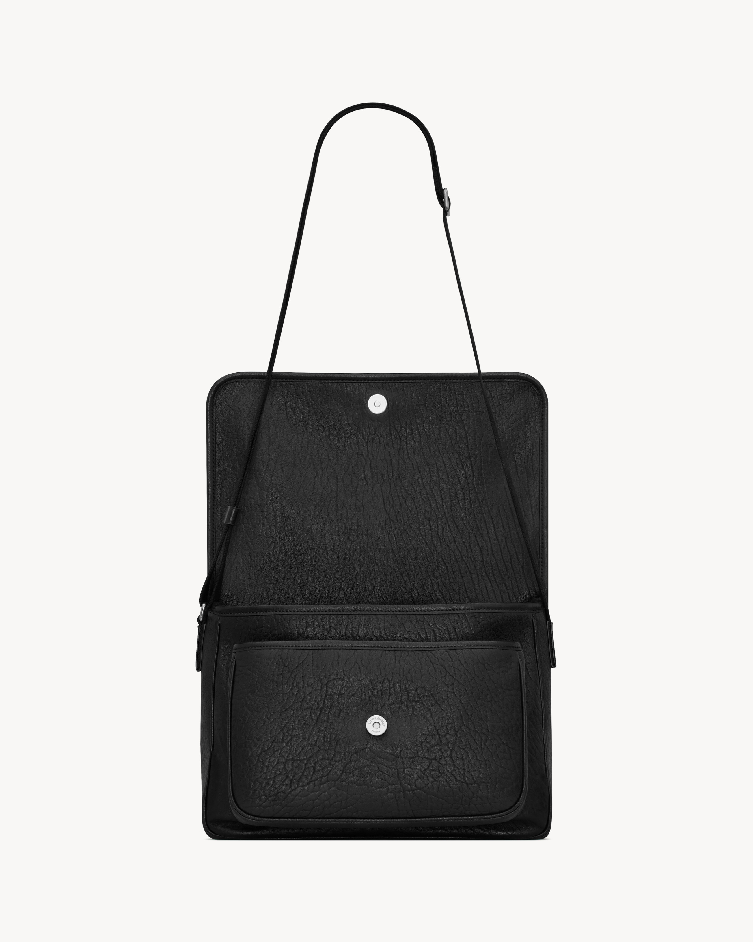 NIKI Messenger Bag aus genarbtem Leder