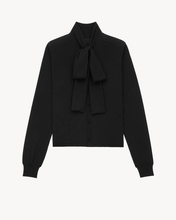 【美品】イヴ・サンローラン ニットジャケット サマーウール カーディガン 刺繍 美品】イヴ・サンローラン ニットジャケット サマーウール