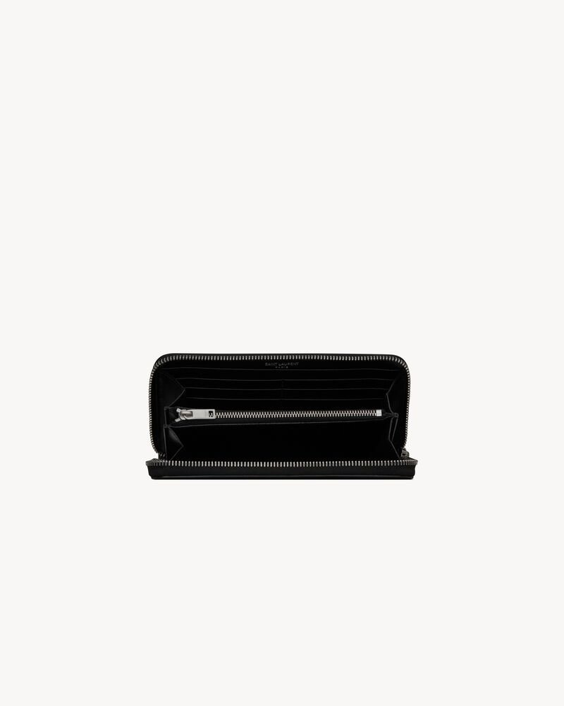 TINY CASSANDRE continental wallet in matte leather, Saint Laurent