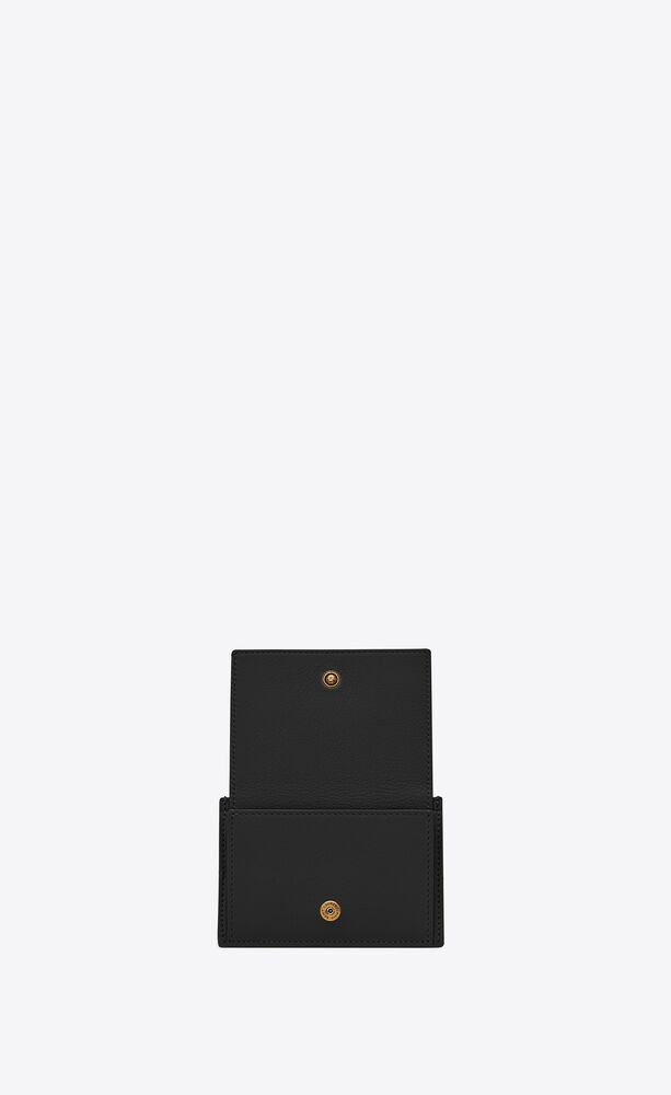 TINY CASSANDRE card case in grained leather | Saint Laurent | YSL.com