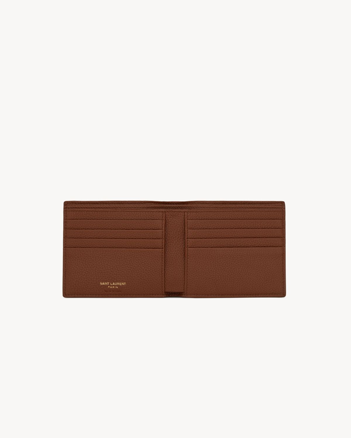 TINY CASSANDRE East/West wallet in grained leather