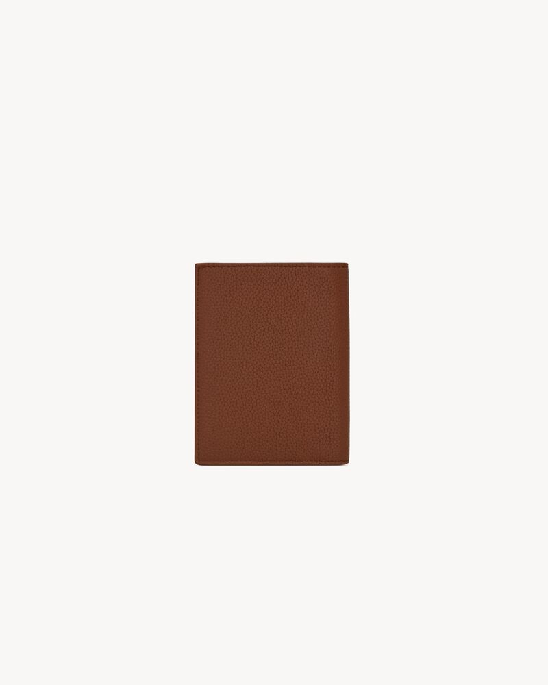 TINY CASSANDRE credit card wallet in grained leather