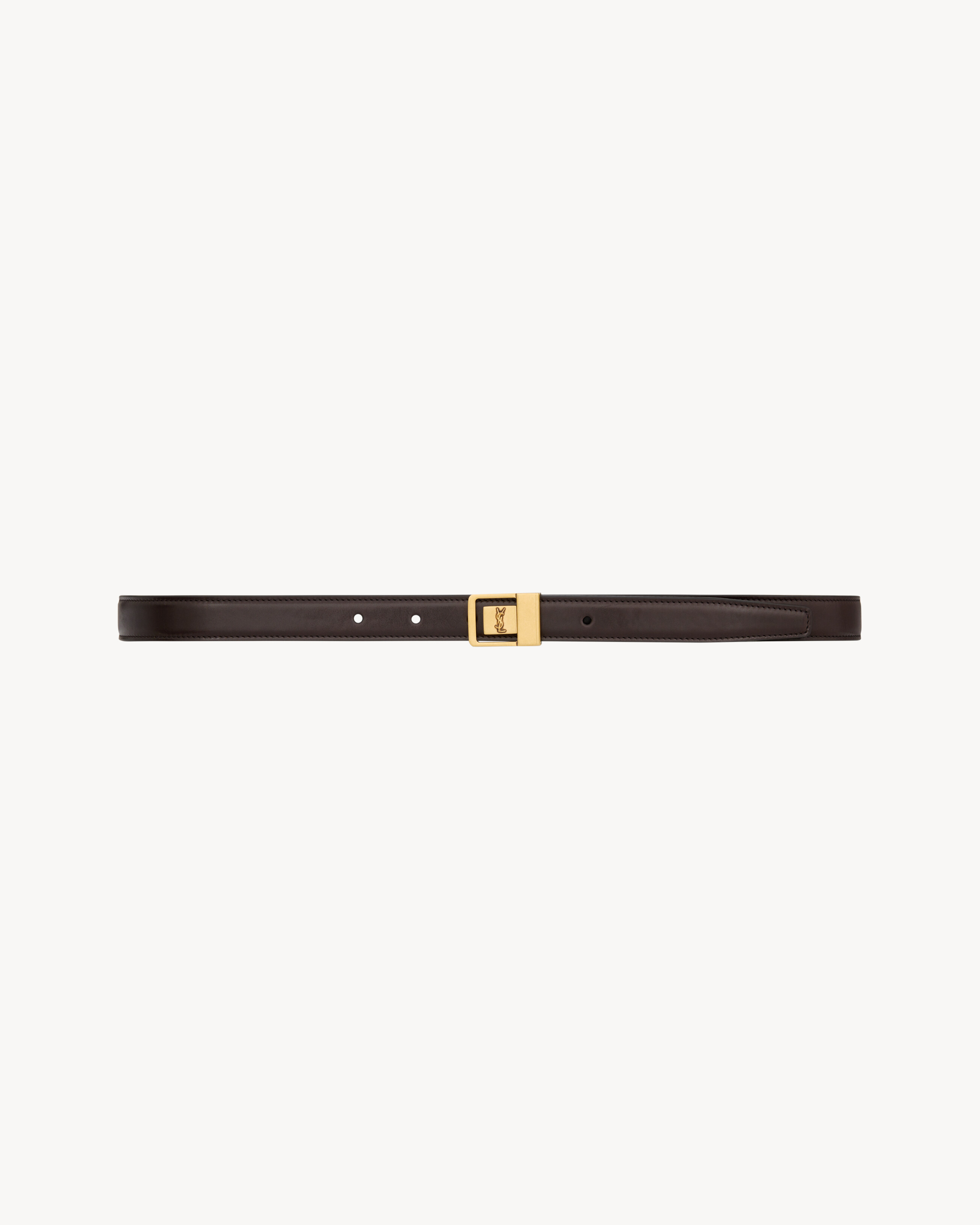 LA 66 thin belt in smooth leather