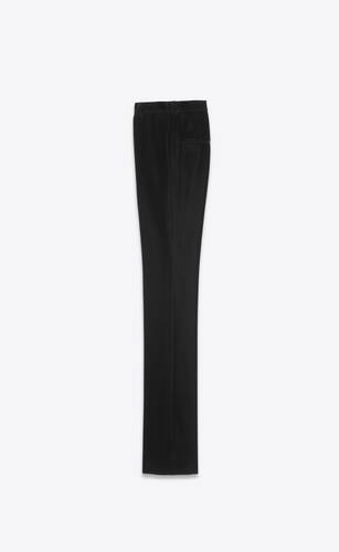 Straight-leg pants in velvet | Saint Laurent | YSL.com
