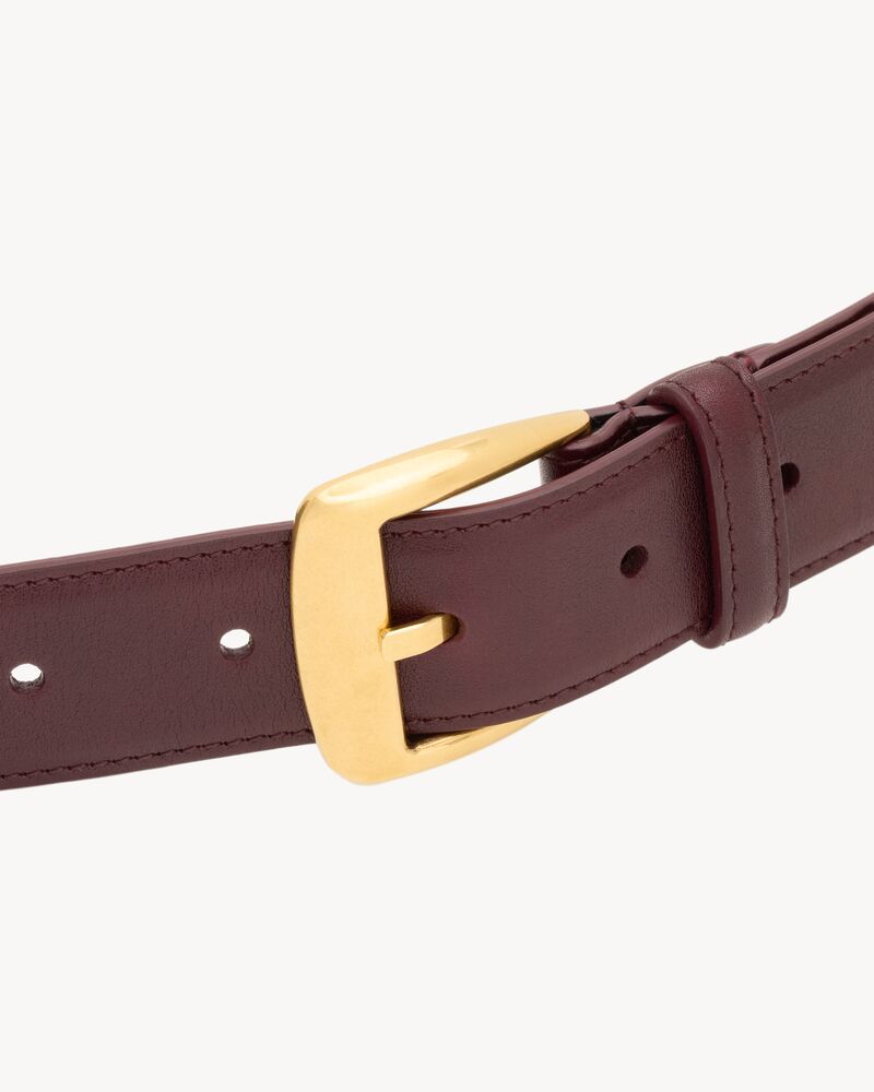 Ceinture trapèze en cuir