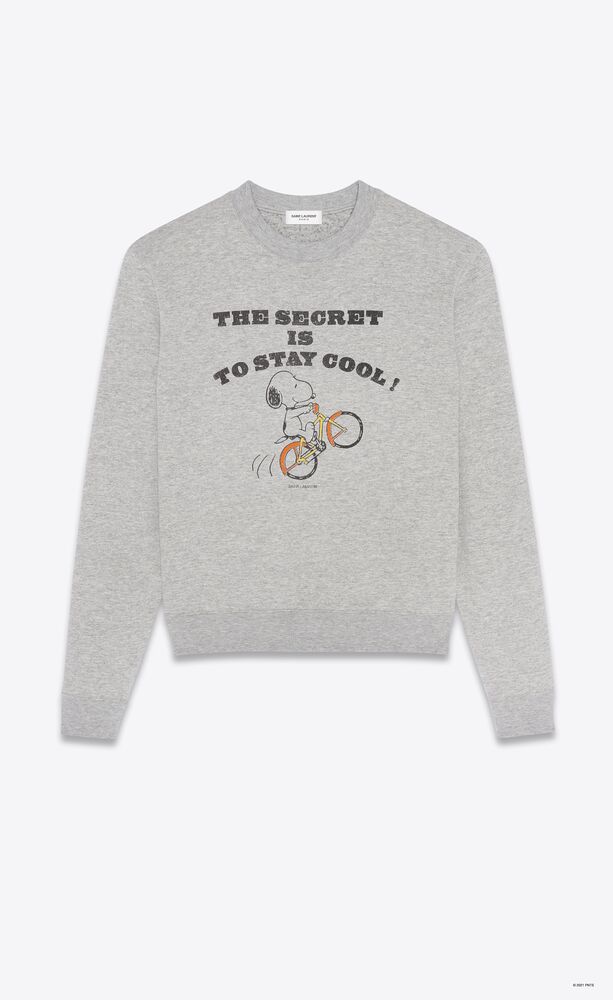 "saint laurent snoopy" sweatshirt