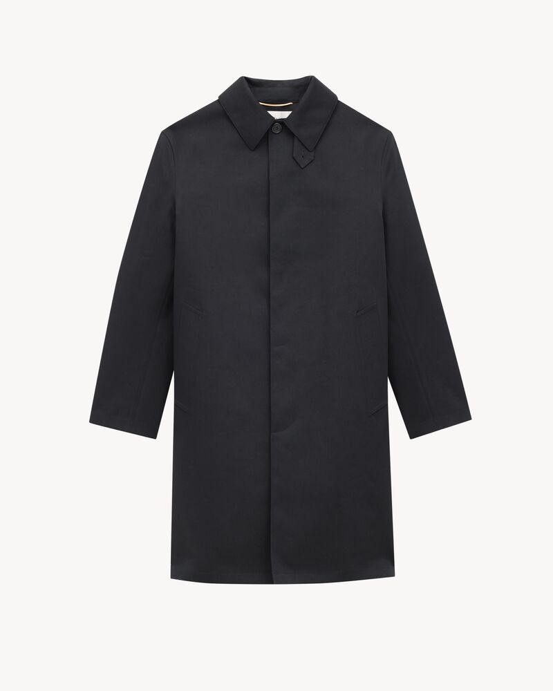 Coat in water-repellant canvas